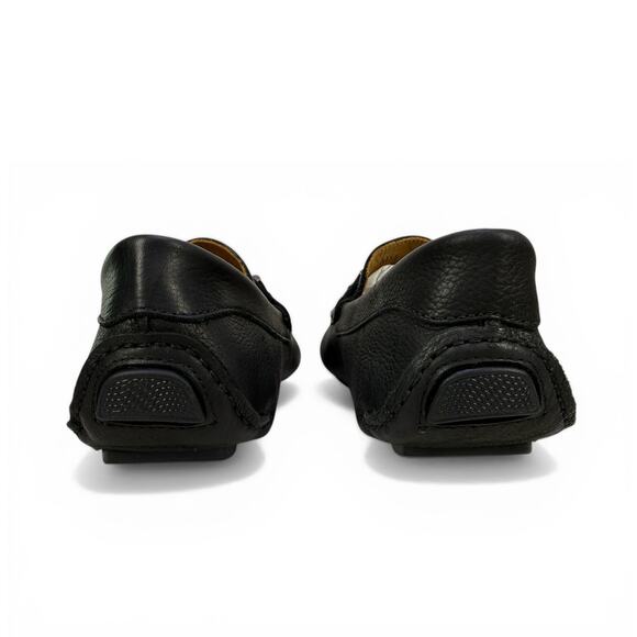 Massimo Matteo Bit Driver Loafer Mens 7.5  Black Leather Moccasin Slip On Luxury main image 12